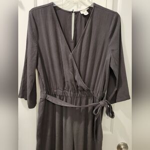 LOFT Outlet Lounge Stonewashed Jumpsuit - Grey, Size L